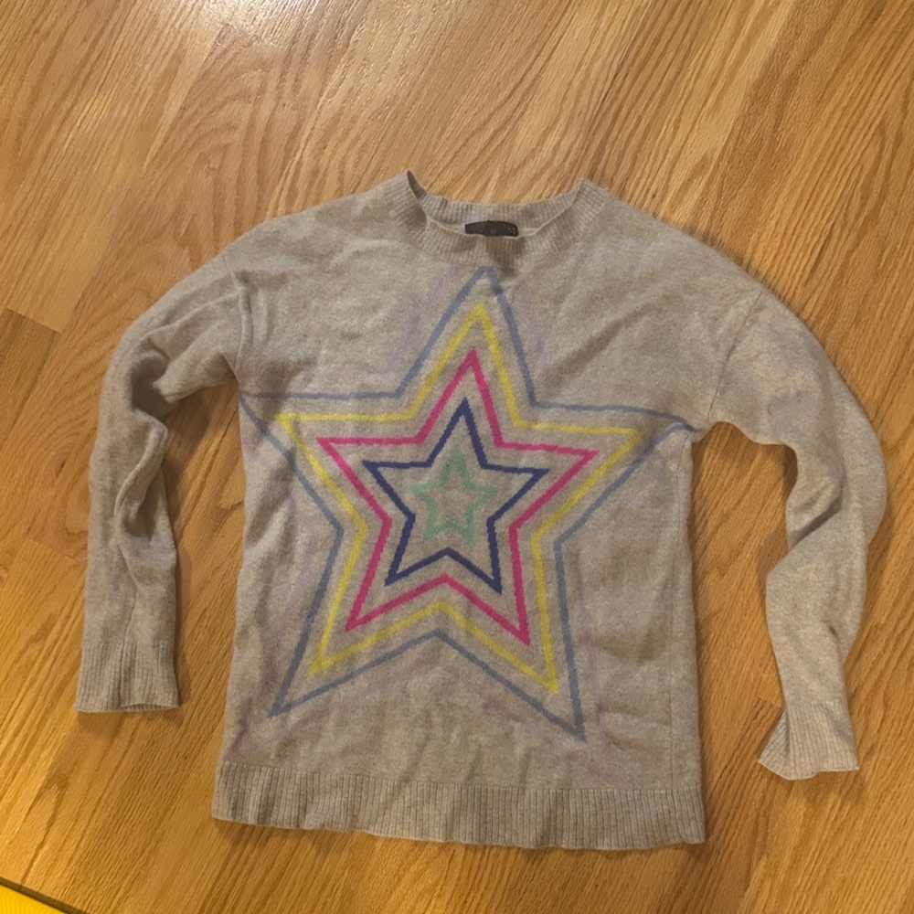 Aqua Gray Cashmere Sweater